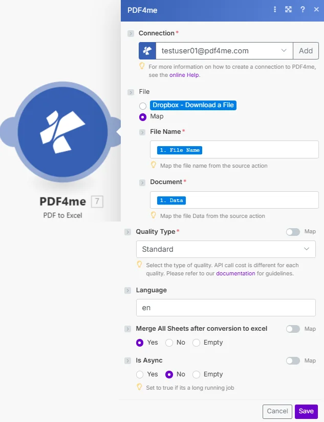 Clique para ampliar Criar um conversor de PDF para Excel